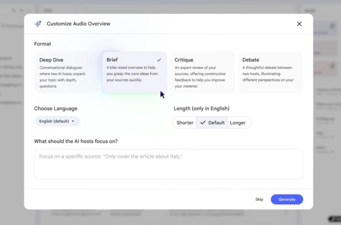 Google Hadirkan Fitur Kustomisasi Nada di Podcast AI NotebookLM