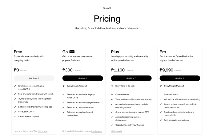 ChatGPT Go Ekspansi 16 Negara Asia