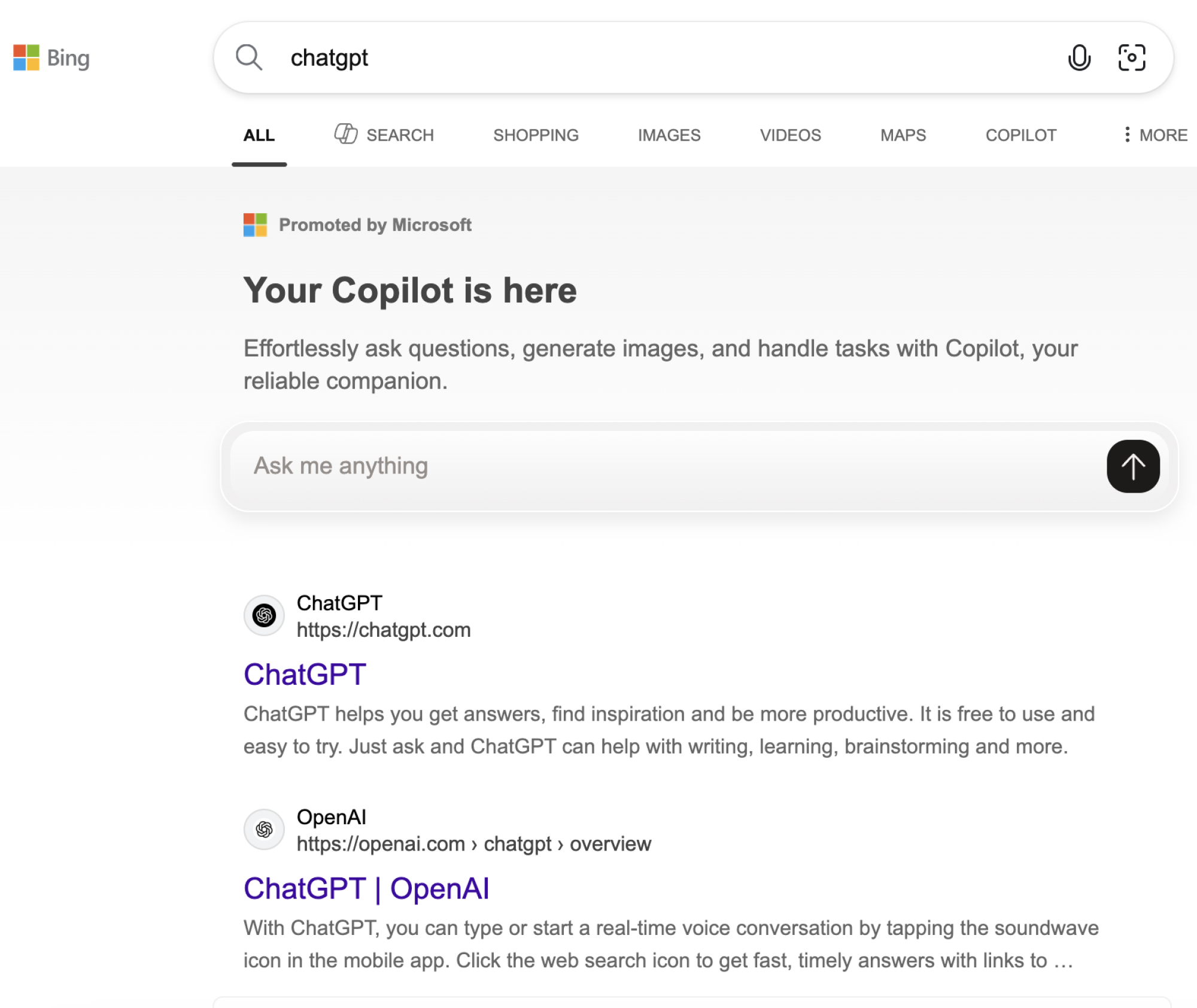 Microsoft Paksa Pengguna Bing Gunakan Copilot, Saingi ChatGPT