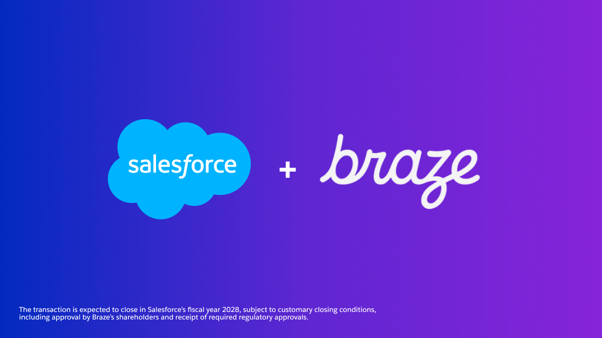 Salesforce Akuisisi Braze $5,66 Miliar; Perkuat Agen AI Pemasaran